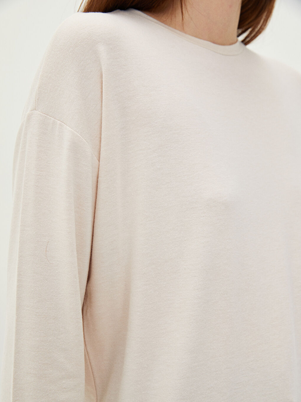 Women's Crew Neck Plain T-Shirt-2