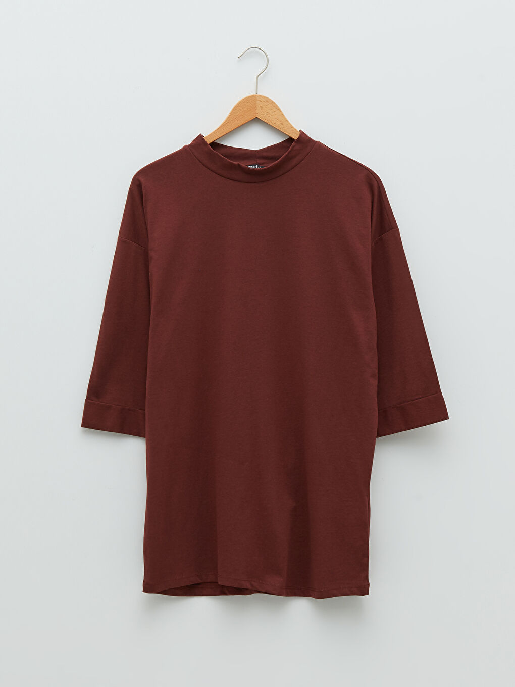 Trichterkragen Schlicht Oversize Tunika für Damen-5