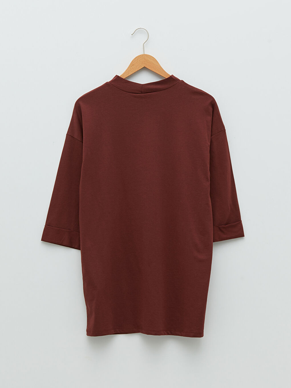 Trichterkragen Schlicht Oversize Tunika für Damen-6