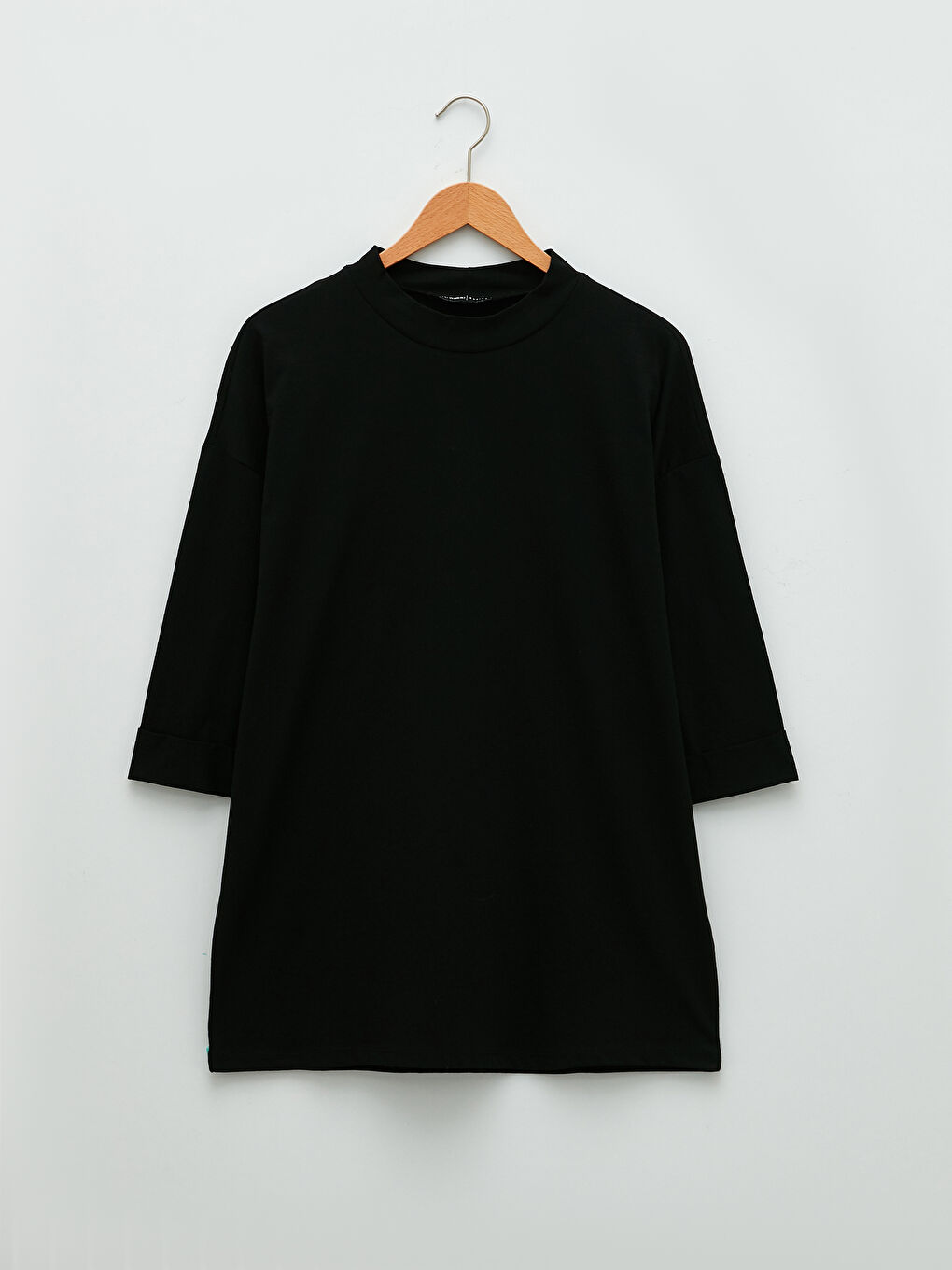 LCWAIKIKI Basic Tunique Surdimensionnée Unie à Col Cheminée pour Femmes -S2CP00Z8-CVL