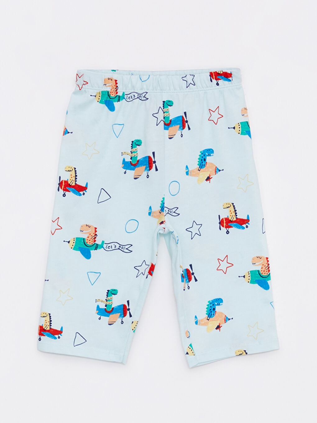 Crew Neck Printed Baby Boy Pajamas Set of 2-7