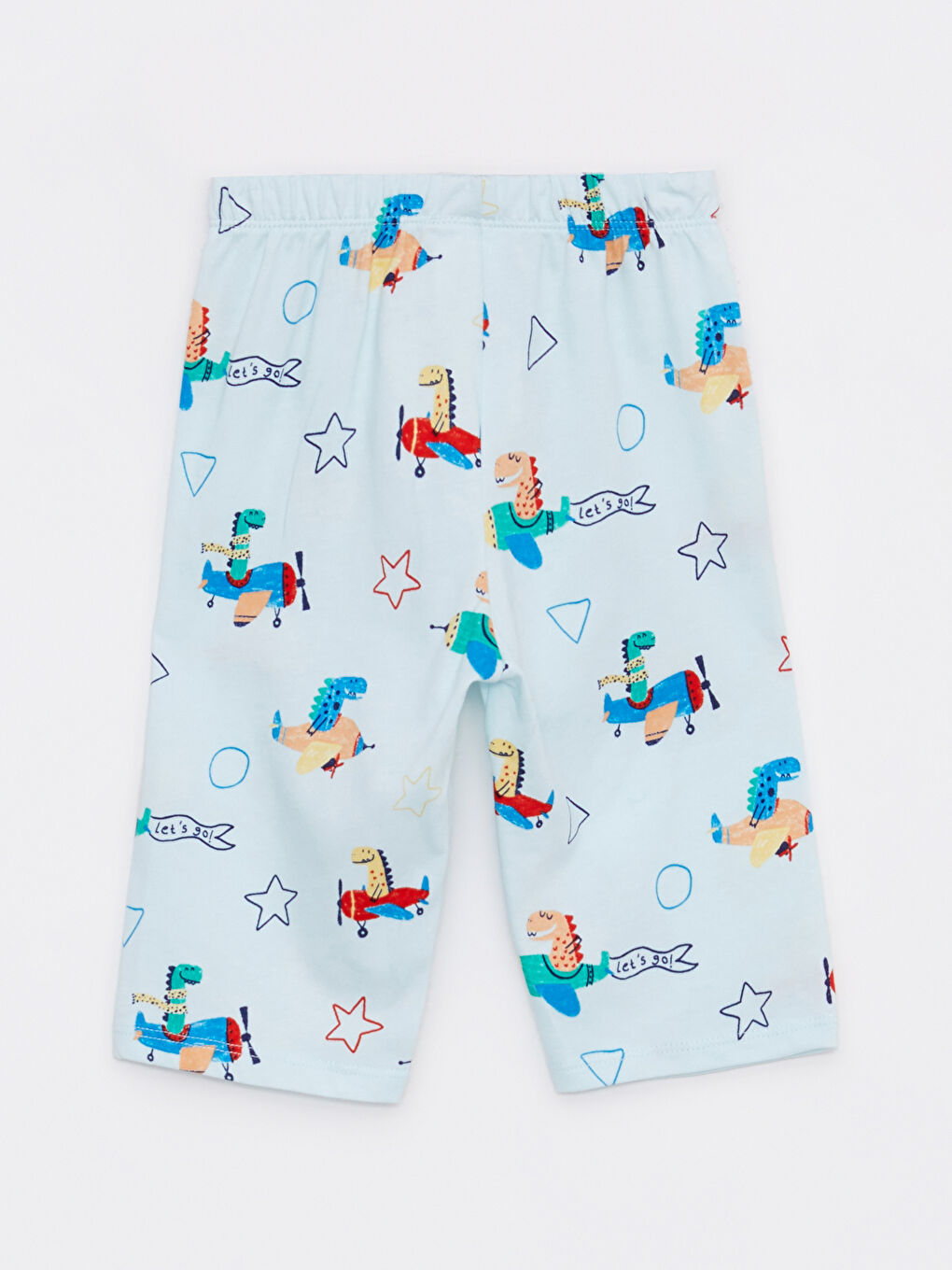 Crew Neck Printed Baby Boy Pajamas Set of 2-8
