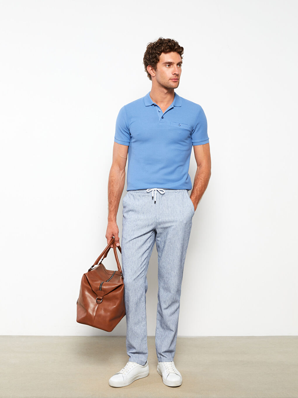 SOUTHBLUE Schmal Geschnittene Leinenhose Für Herren -S2CP80Z8-HEU