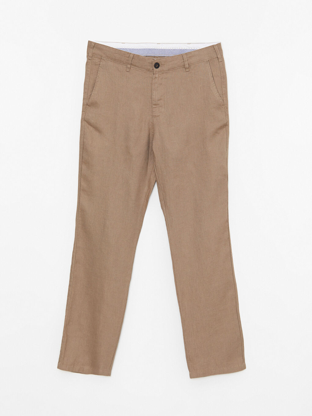 Standard Fit Linen Men's Trousers-5