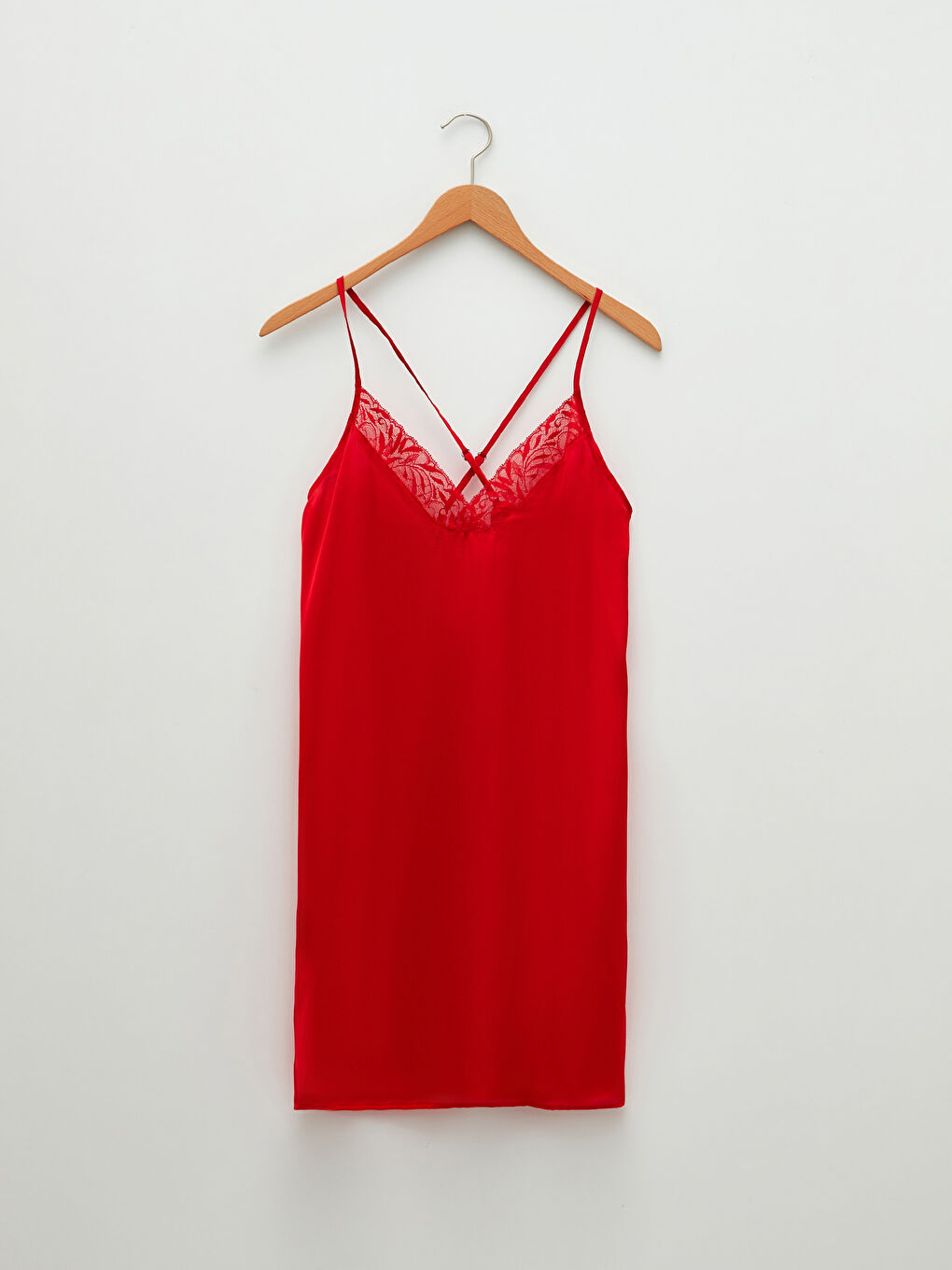 V Neck Lace Strappy Satin Women's Fantasy Nightgown -S2CP98Z8-KYV