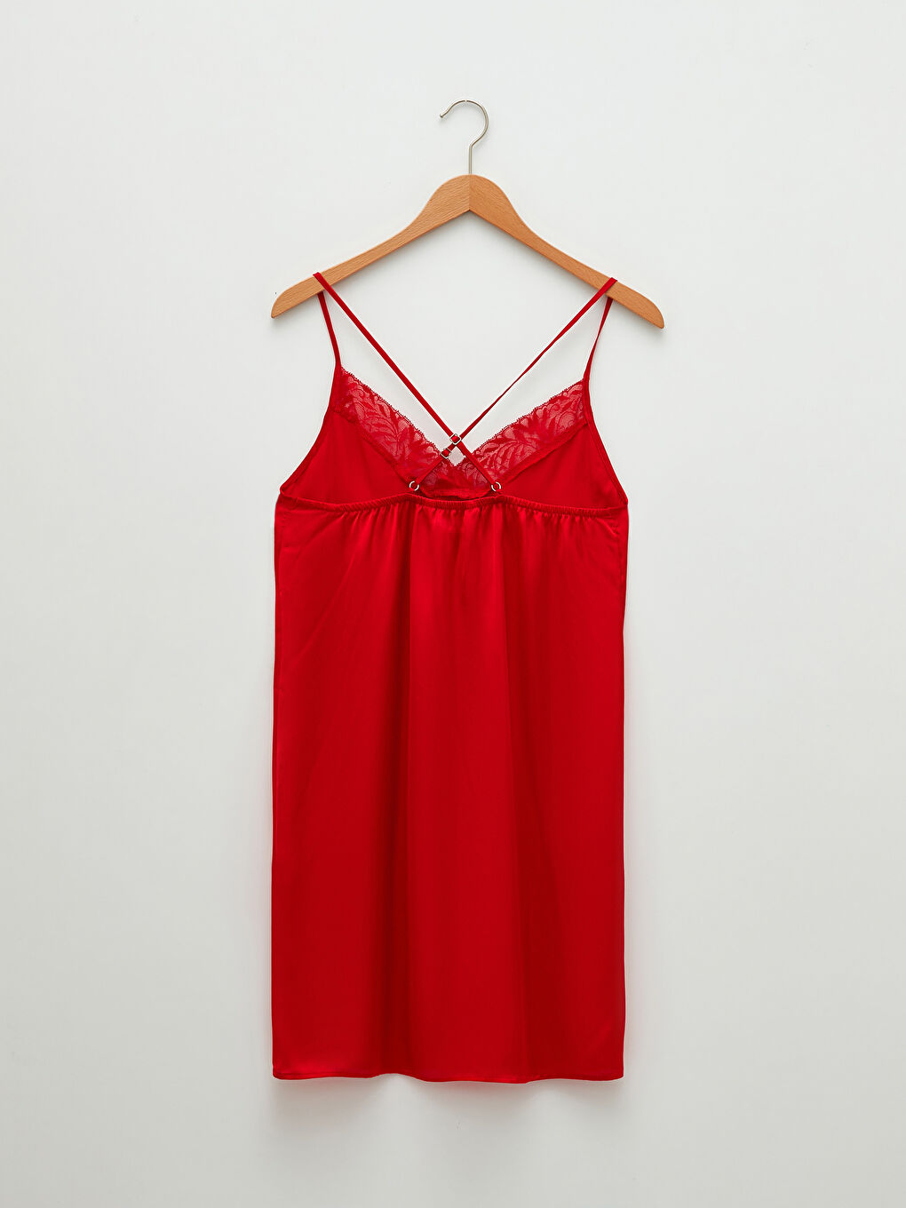 V Neck Lace Strappy Satin Women's Fantasy Nightgown -S2CP98Z8-KYV