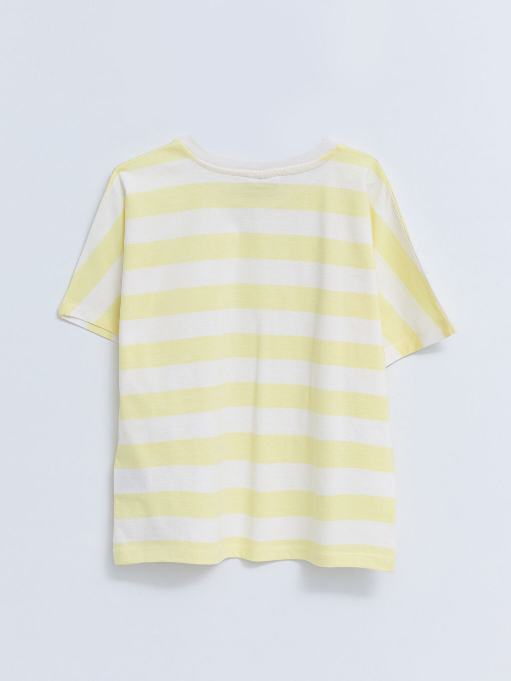 LCW Kids Rundhalsausschnitt Gestreiftes Kurzarm Baumwolle Mädchen T-Shirt -S2CQ18Z4-LJZ