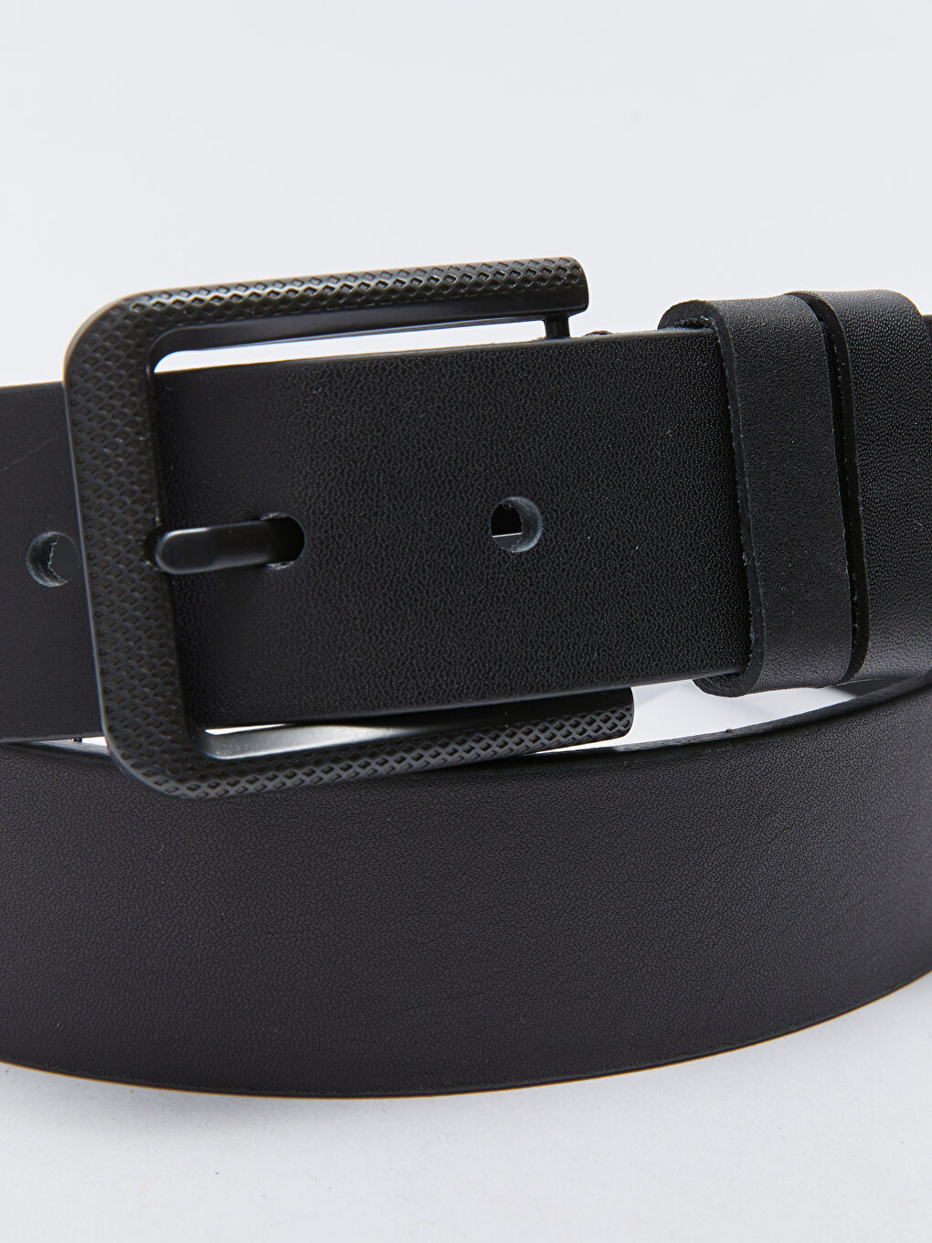 Siyah Hakiki Deri Erkek Kemer-3