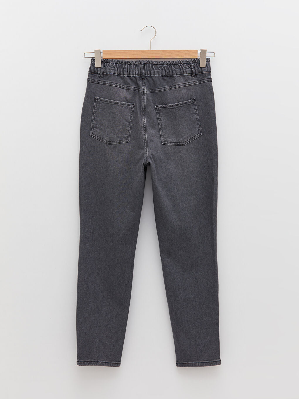 Elastic Waist Mom Fit Pocket Detailed Rodeo Maternity Jeans -S2CQ38Z8-GRD