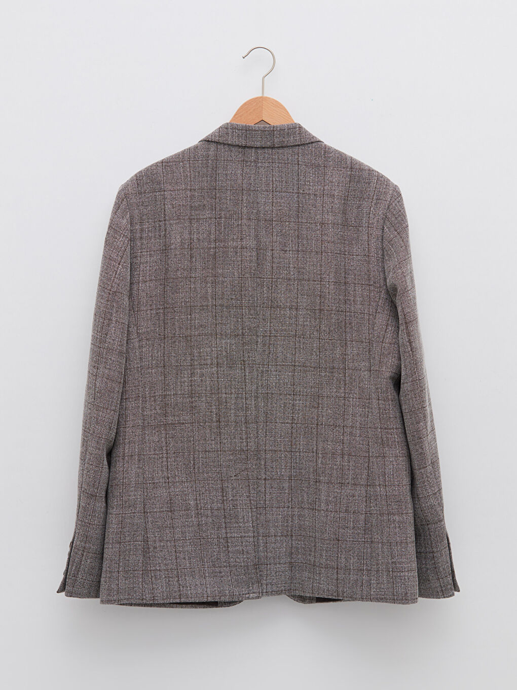 Bej Standart Kalıp Erkek Blazer Ceket-6