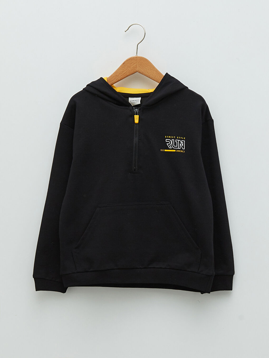LCW Kids Hooded Printed Long Sleeve Boys' Sweatshirt -S2CQ59Z4-CVL