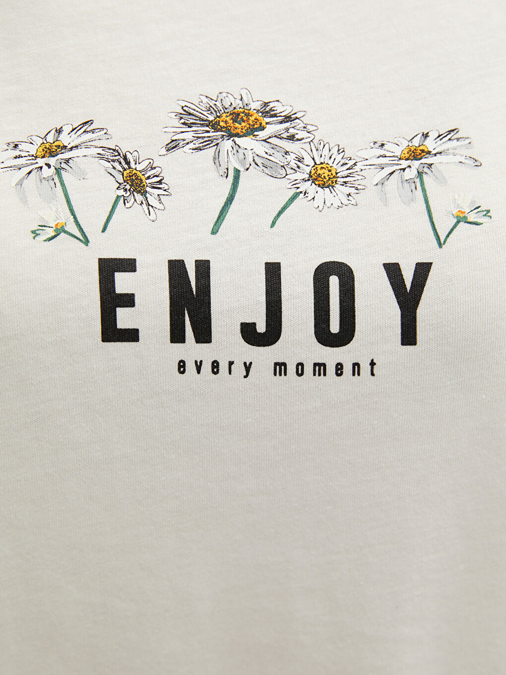 Crew Neck Printed Short Sleeve Cotton Women's T-shirt-2