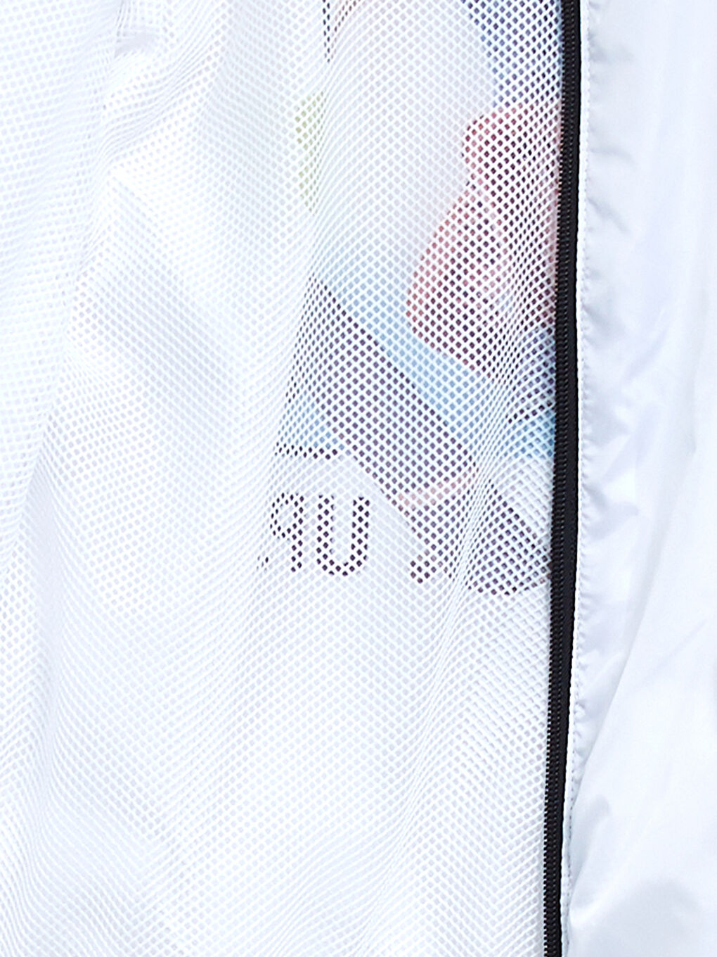 Beyaz Kolej Yaka Baskılı Erkek Çocuk Yağmurluk-2