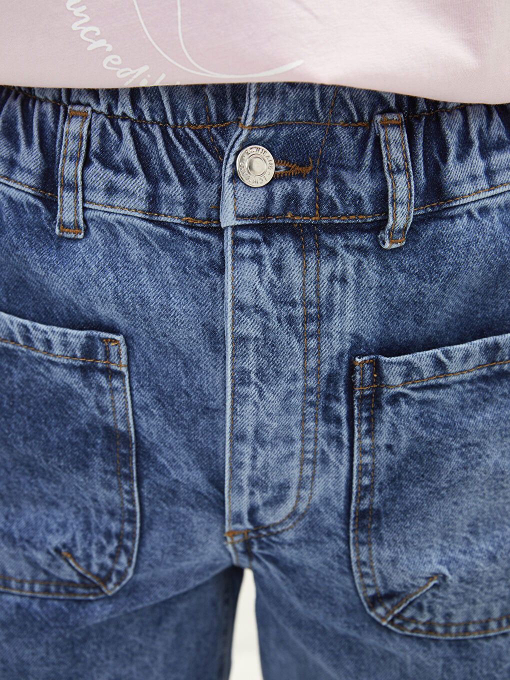 LC Waikiki Farmerke za Žene Rodeo sa Visokim Strukom, Opuštenog Kroja i Detaljima Džepova -S2CR05Z8-507