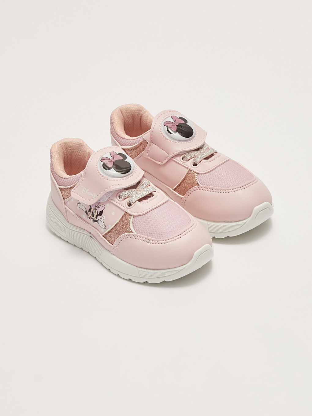 қыздарға арналған minnie mouse лицензияланған жарықтандырылған кроссовкалар-1