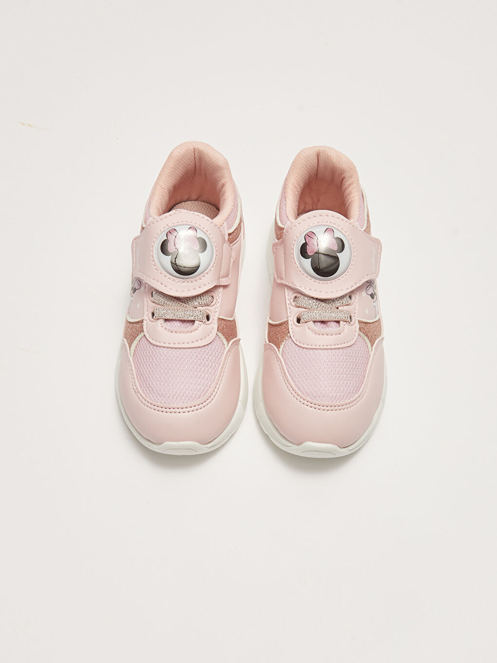 қыздарға арналған minnie mouse лицензияланған жарықтандырылған кроссовкалар-3