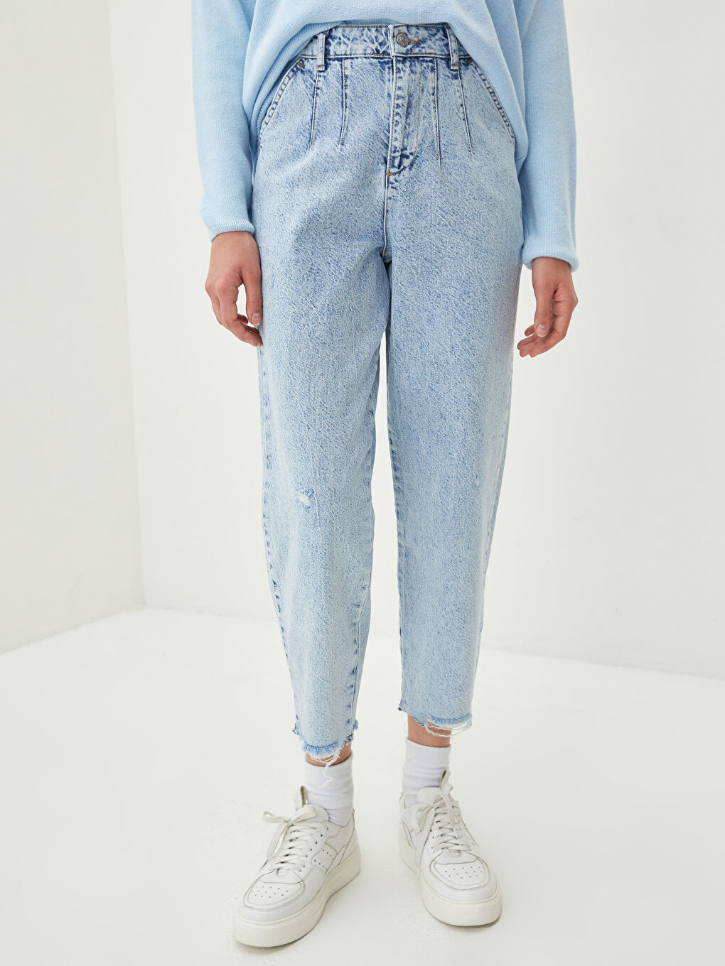 High Waist Slouchy Pocket Detailed Women's Rodeo Jeans-4