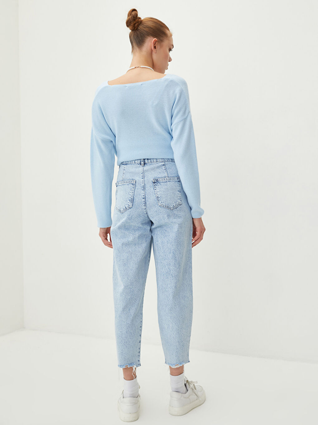 High Waist Slouchy Pocket Detailed Women's Rodeo Jeans-5