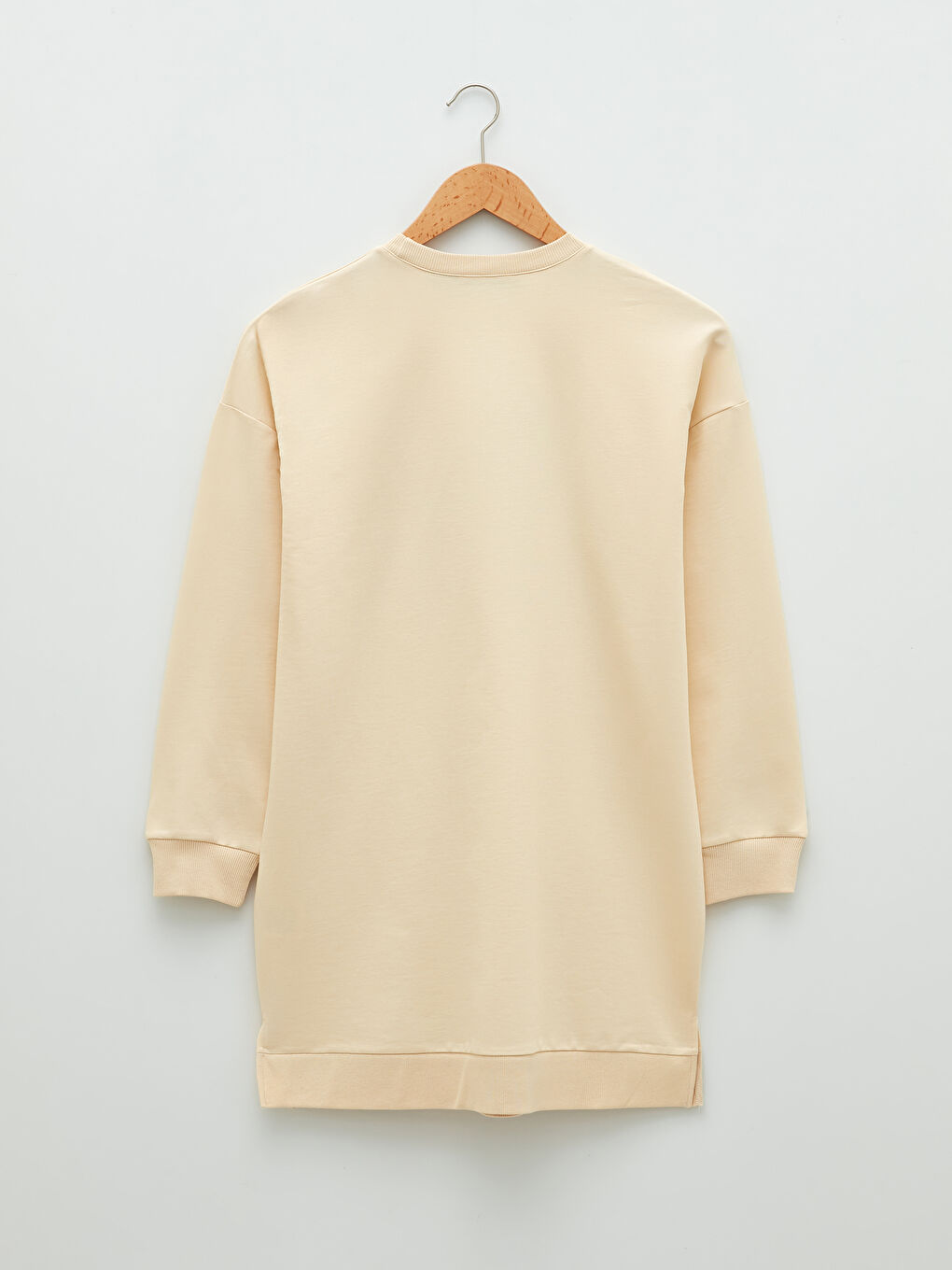 Свитшот-туника с круглым вырезом, принтом Микки Мауса, длинным рукавом, оверсайз для женщин-6