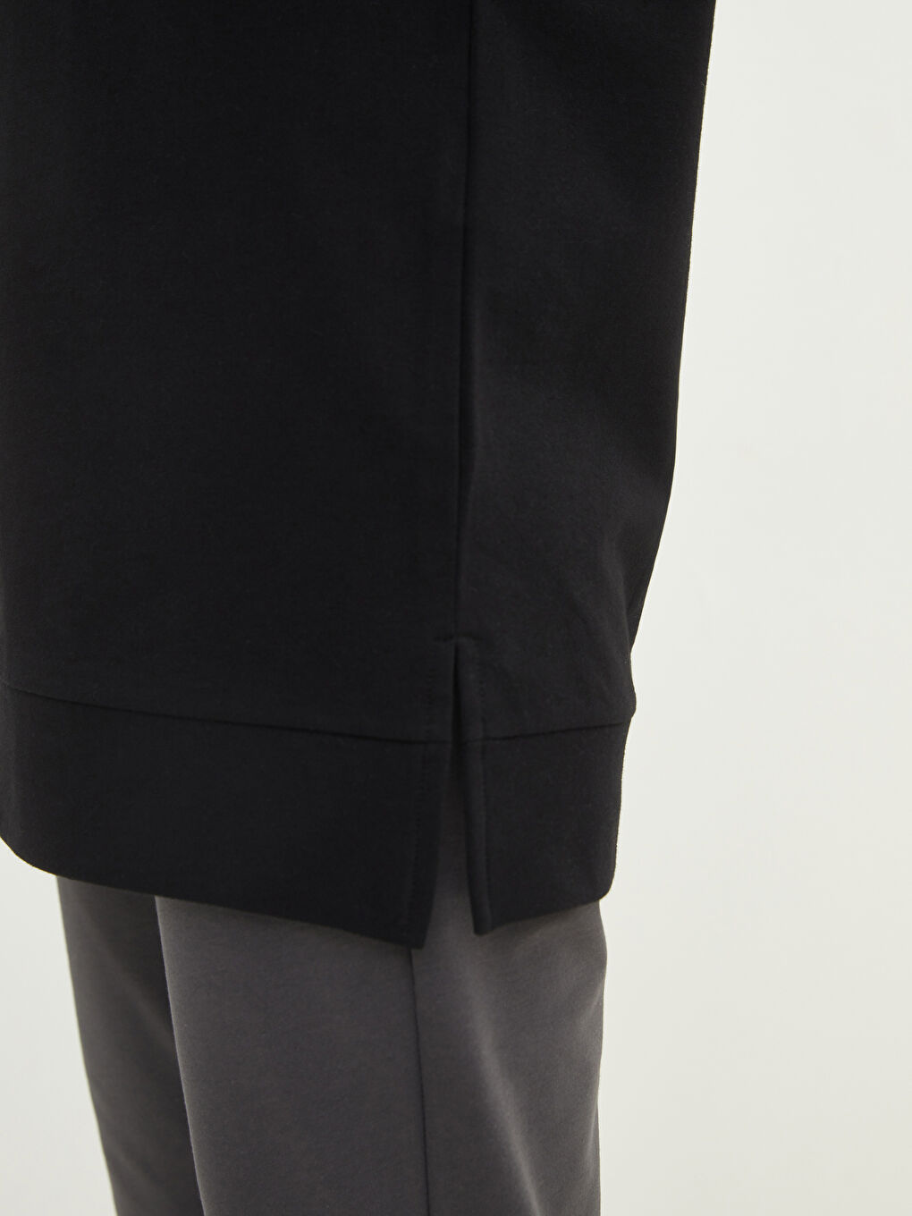 LCW Modest Crew Neck Plain Oversize Women's Sweatshirt Tunic -S2CR28Z8-RQN