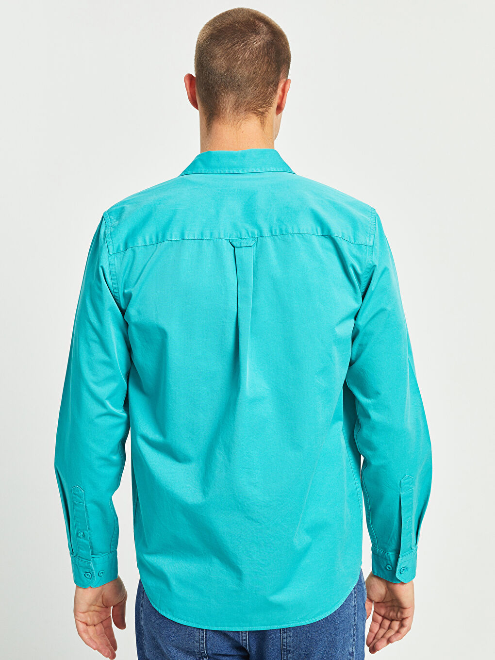 Turkuaz Regular Fit Uzun Kollu Erkek Gömlek-6