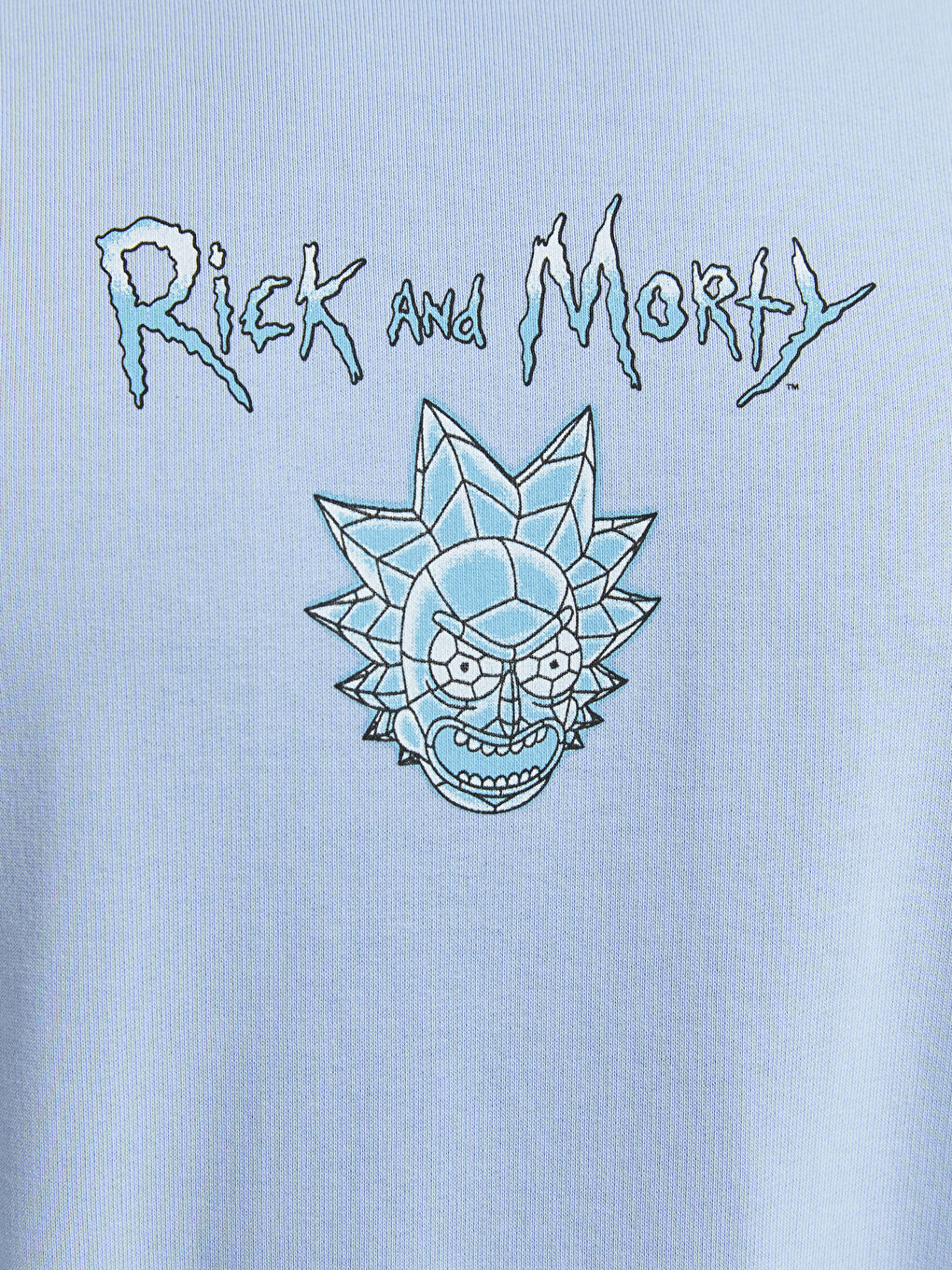 Ерлерге арналған рик пен морти принтті ұзын жеңді дөңгелек жағалы свитшот-4