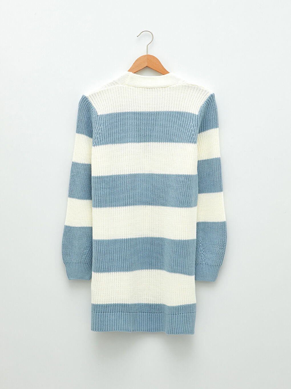 Cardigan en Tricot à Encolure en V et Bloc de Couleurs avec Manches Longues pour Femmes-6