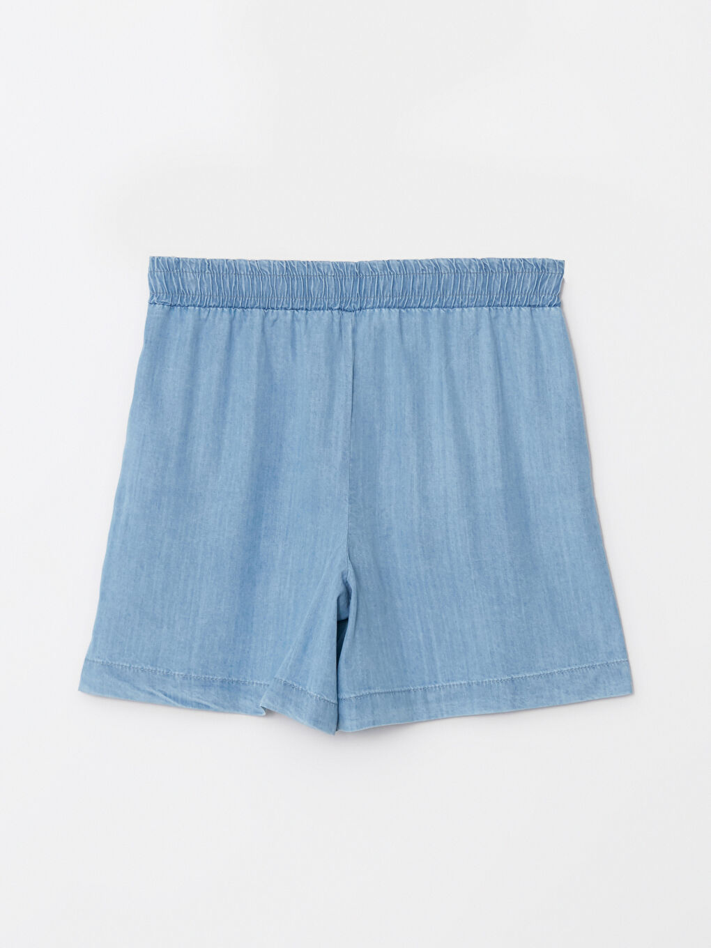 Women's Elastic Waist Straight Jean Shorts -S2CS93Z8-315