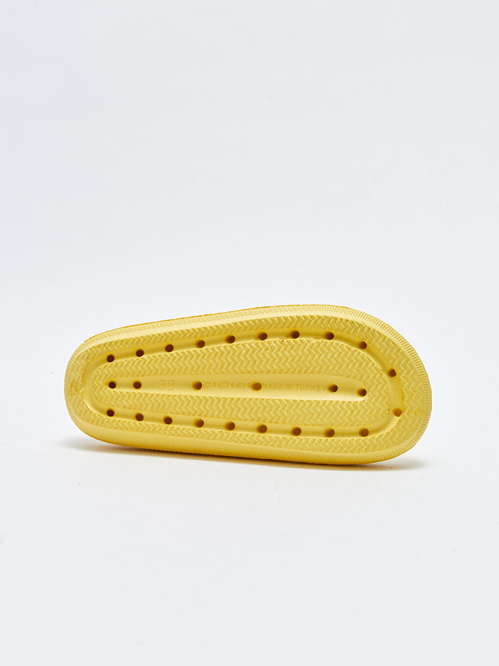 Sarı Tek Bantlı Kadın Terlik-3