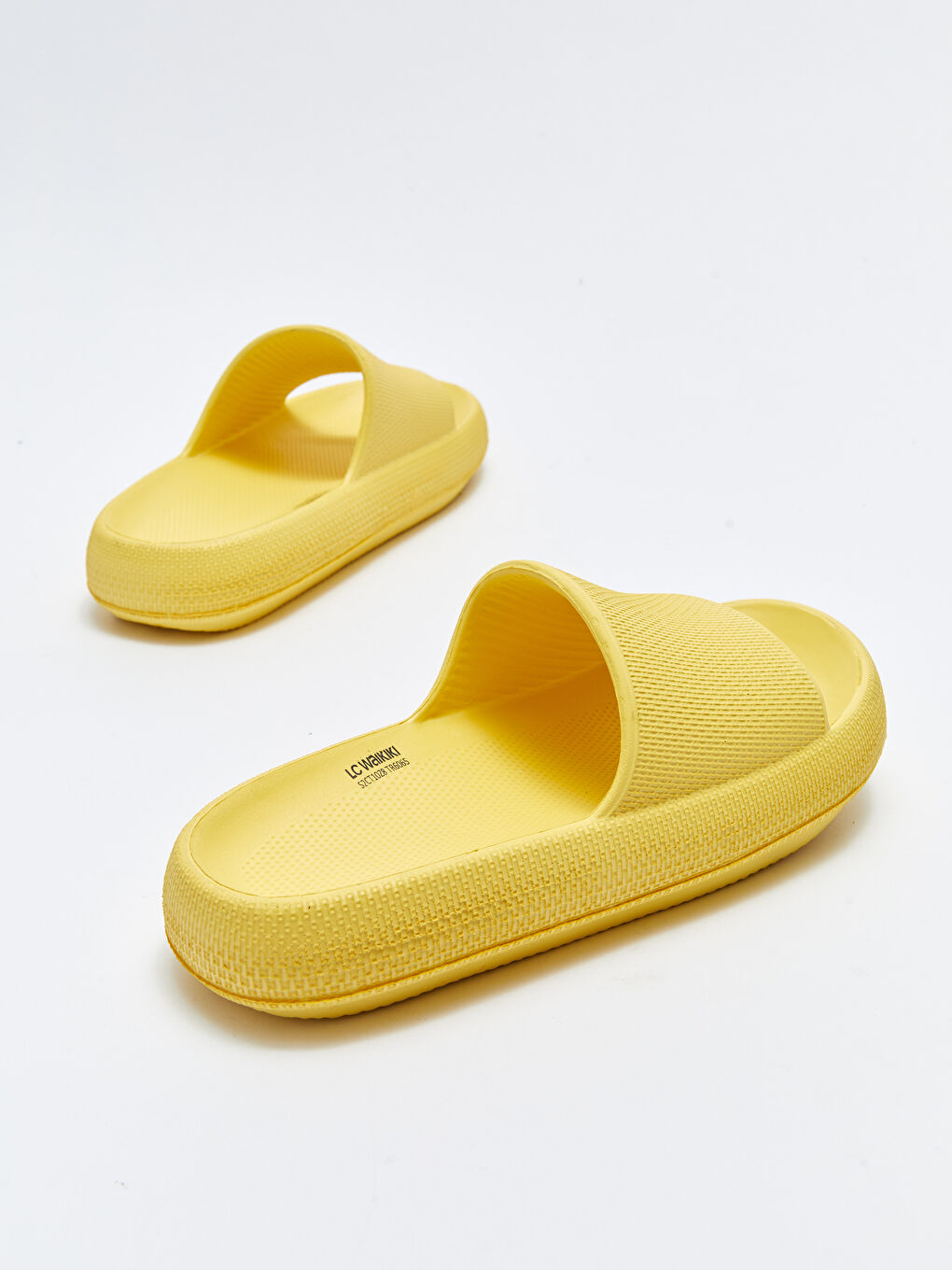 Sarı Tek Bantlı Kadın Terlik-4