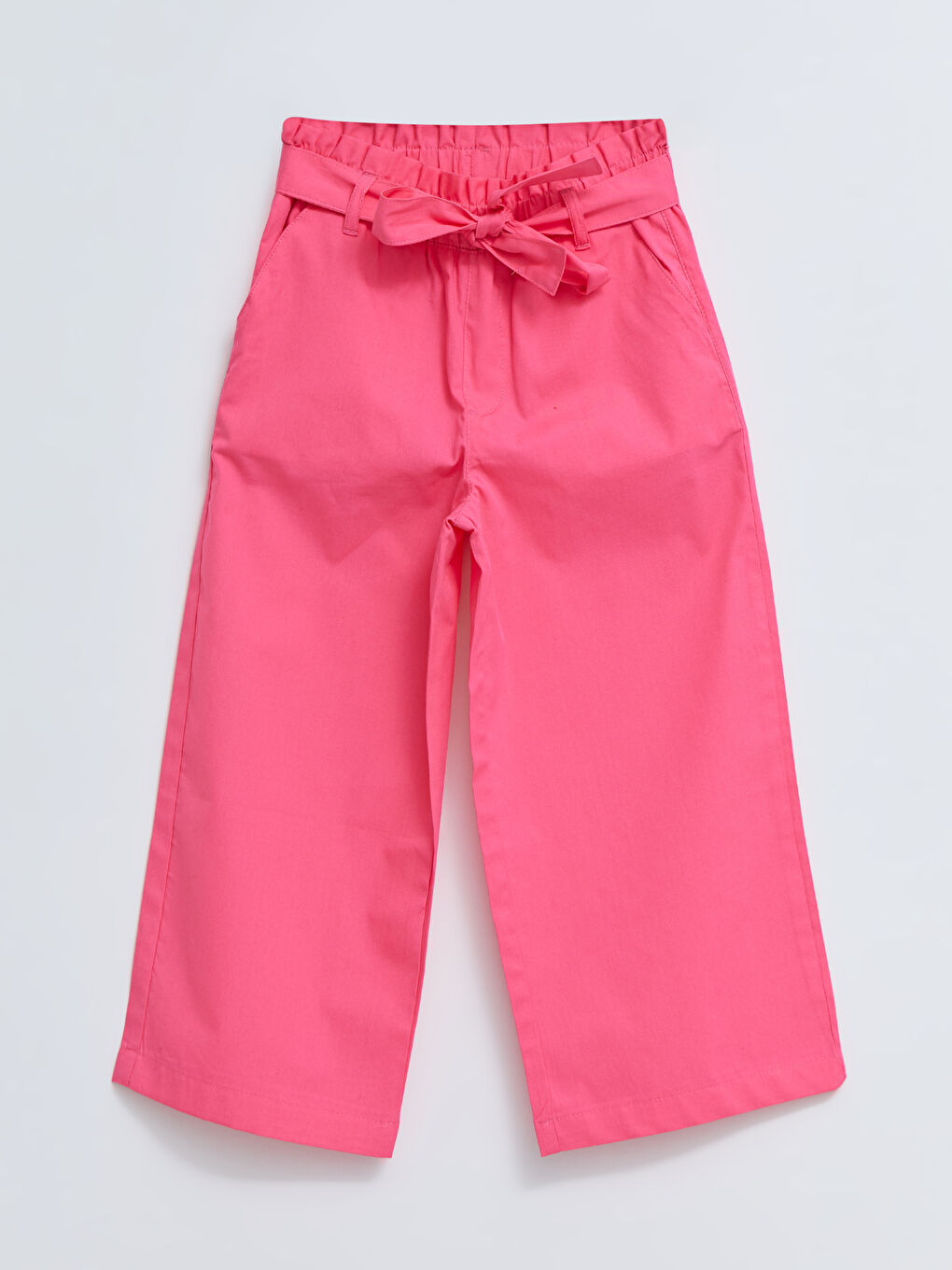 Taille Élastique Basique Gabardine Capri Fille