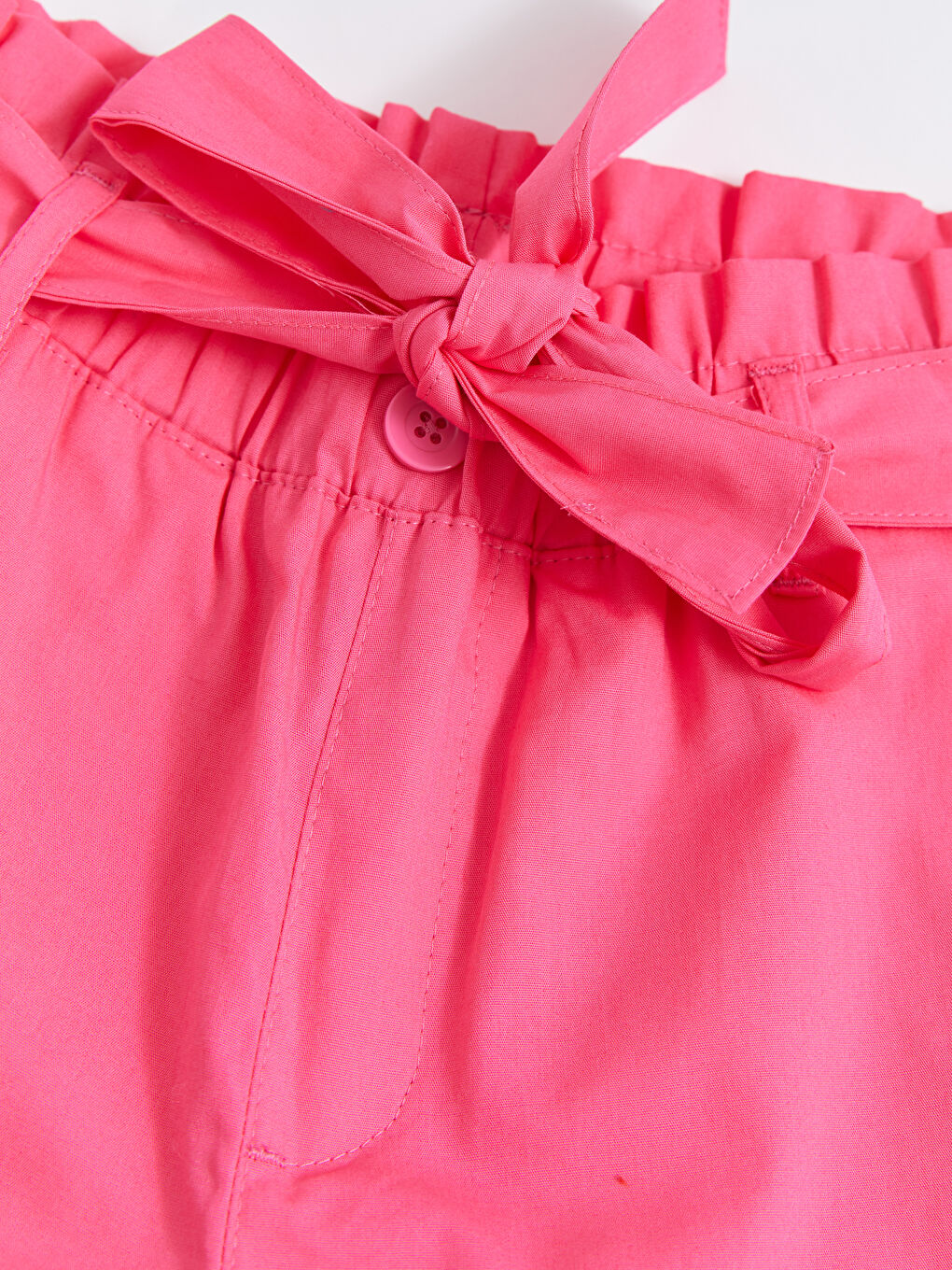 Taille Élastique Basique Gabardine Capri Fille-2