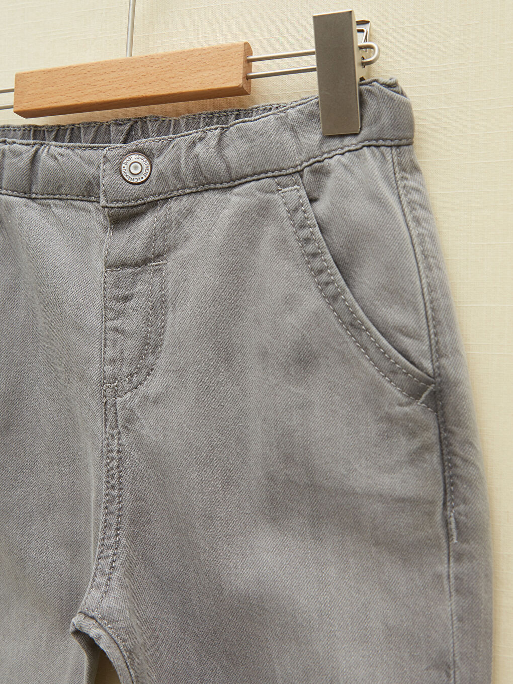 Elasticated Waist Basic Baby Boys' Jeans-2