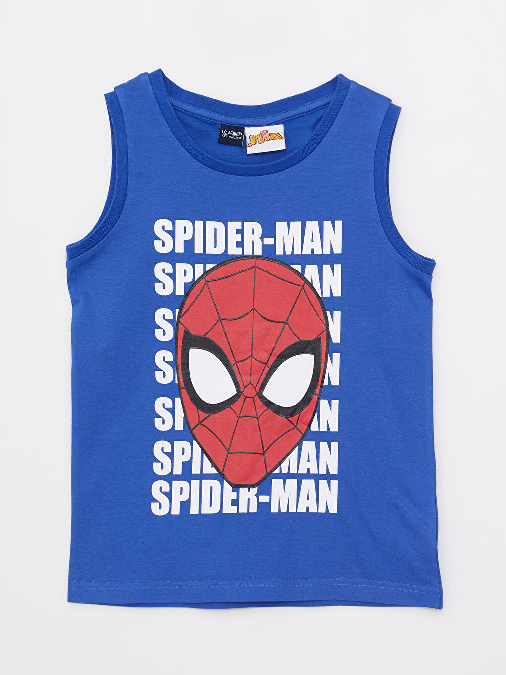 Crew Neck Spider-Man Printed Boys' Tank Top