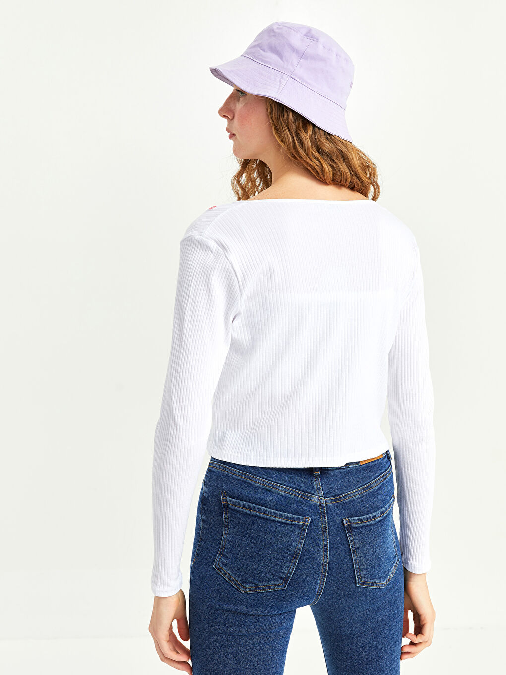 Cardigan cu Guler cu Panglică Brodat și Mânecă Lungă pentru Femei-5