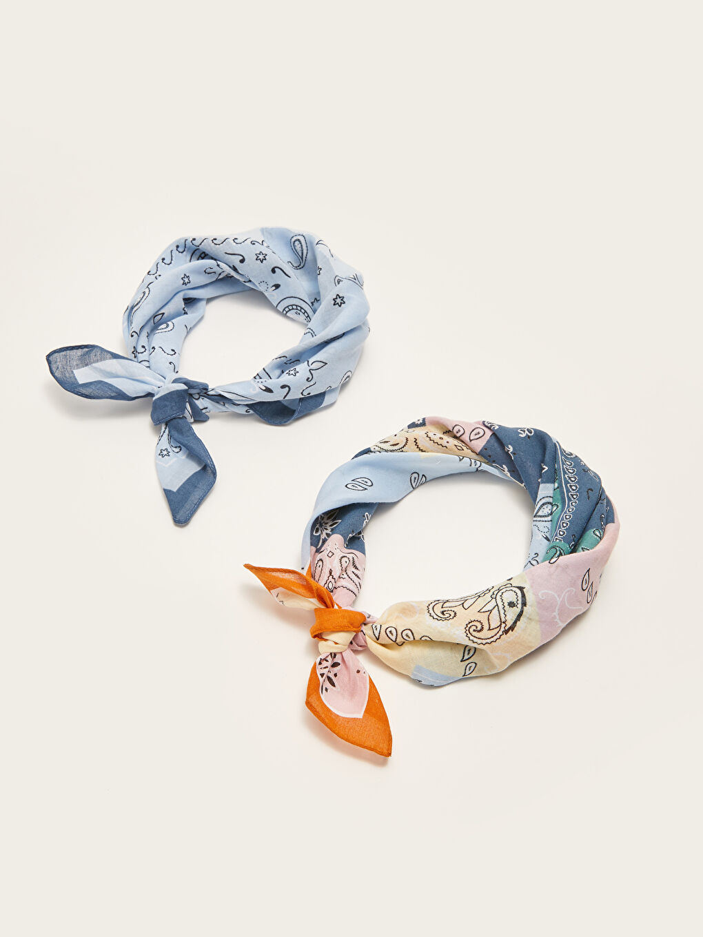 باندانا قطن مطبوع للسيدات - عبوة من 2-2