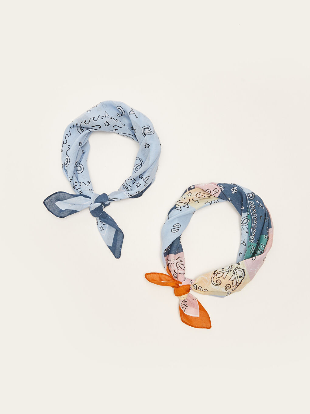 باندانا قطن مطبوع للسيدات - عبوة من 2-3