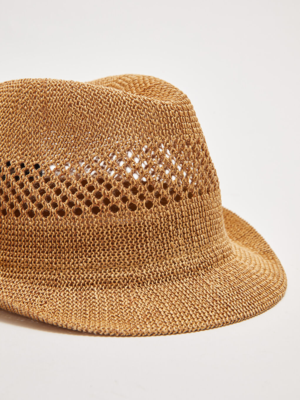 Bej Erkek Çocuk Desenli Fötr Şapka-3