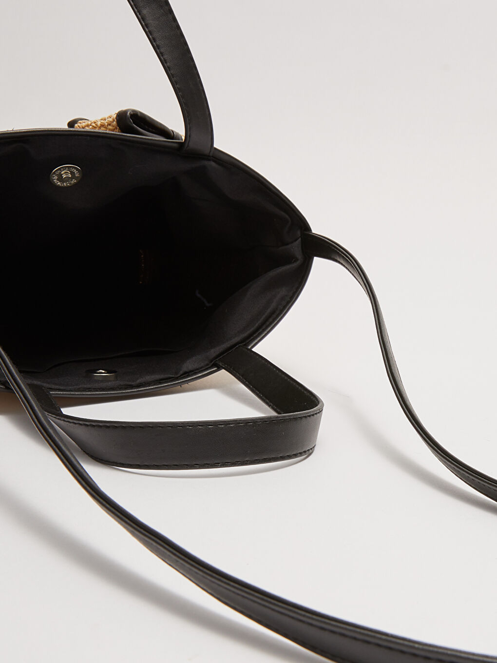 Сумка с соломенной ручкой и бантом для девочек-4