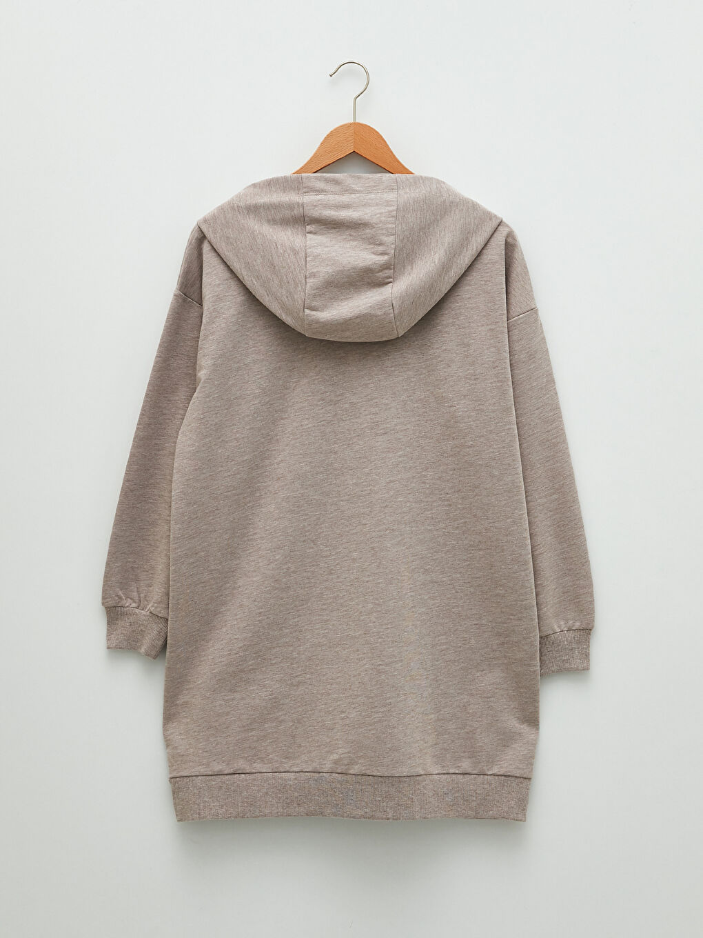 Суитшърт с цип За Жени Oversize Спортен С Дълъг Ръкав С Качулка И Щампа На Букви-6