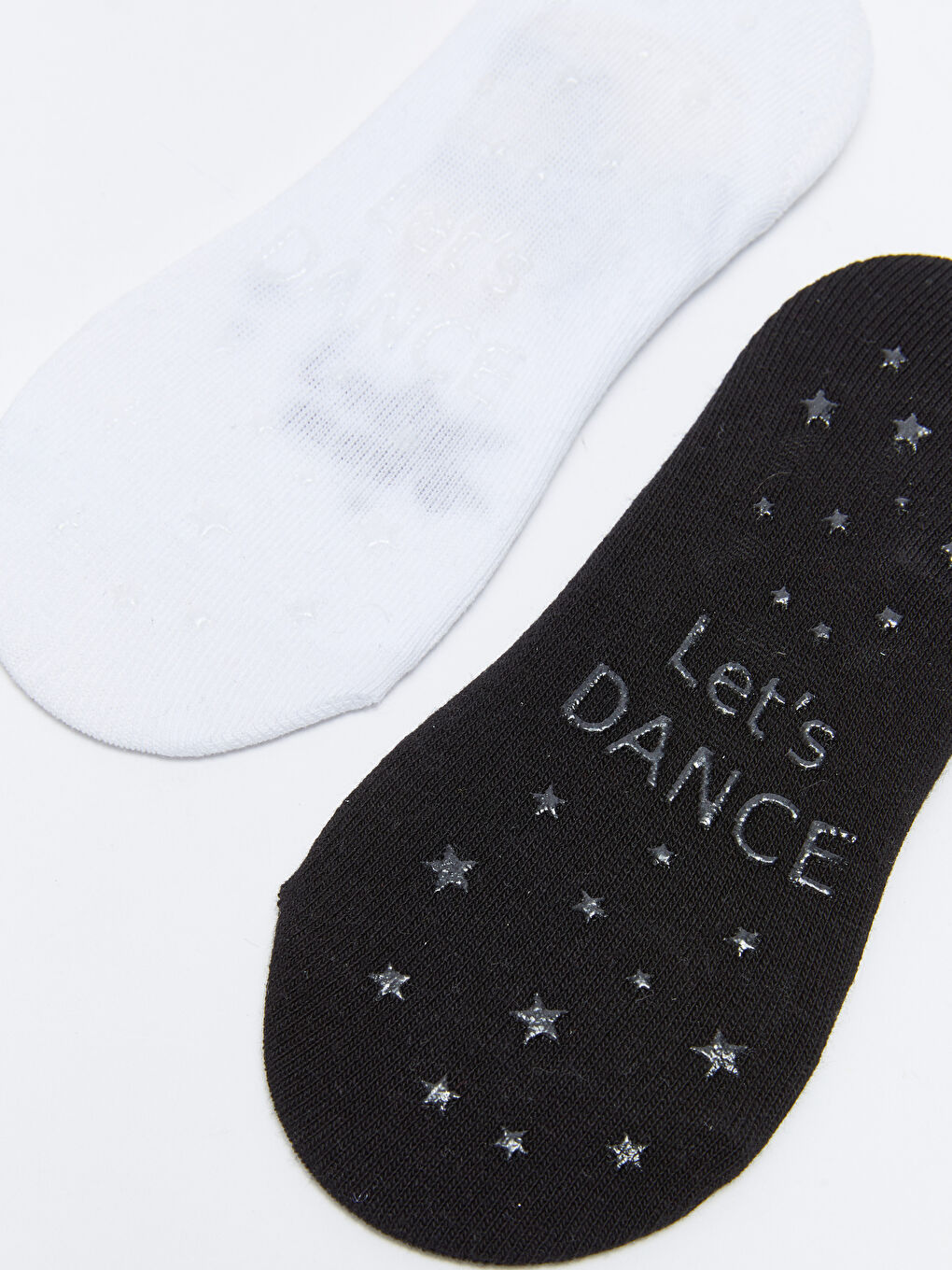 Ekru Desenli Kız Çocuk Babet Çorap 2'li-3