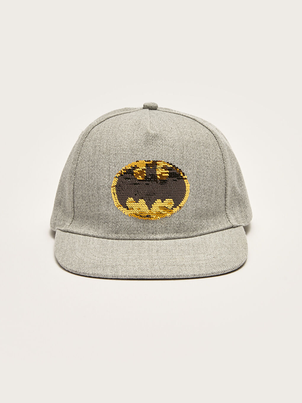 Gri Justice League Lisanslı Erkek Çocuk Hip Hop Şapka-1