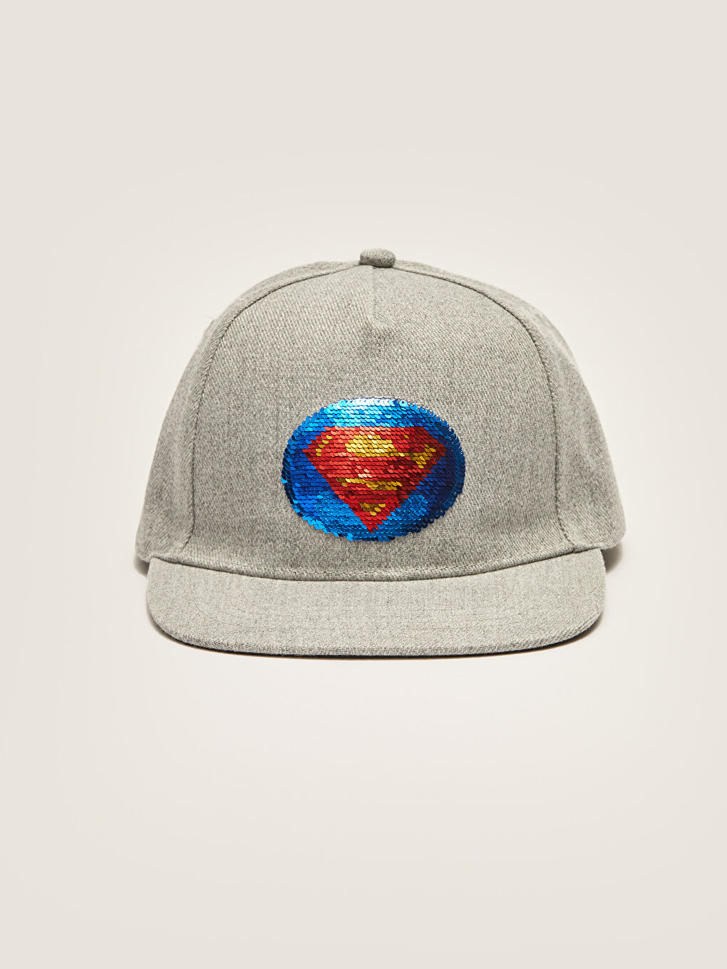 Gri Justice League Lisanslı Erkek Çocuk Hip Hop Şapka-2