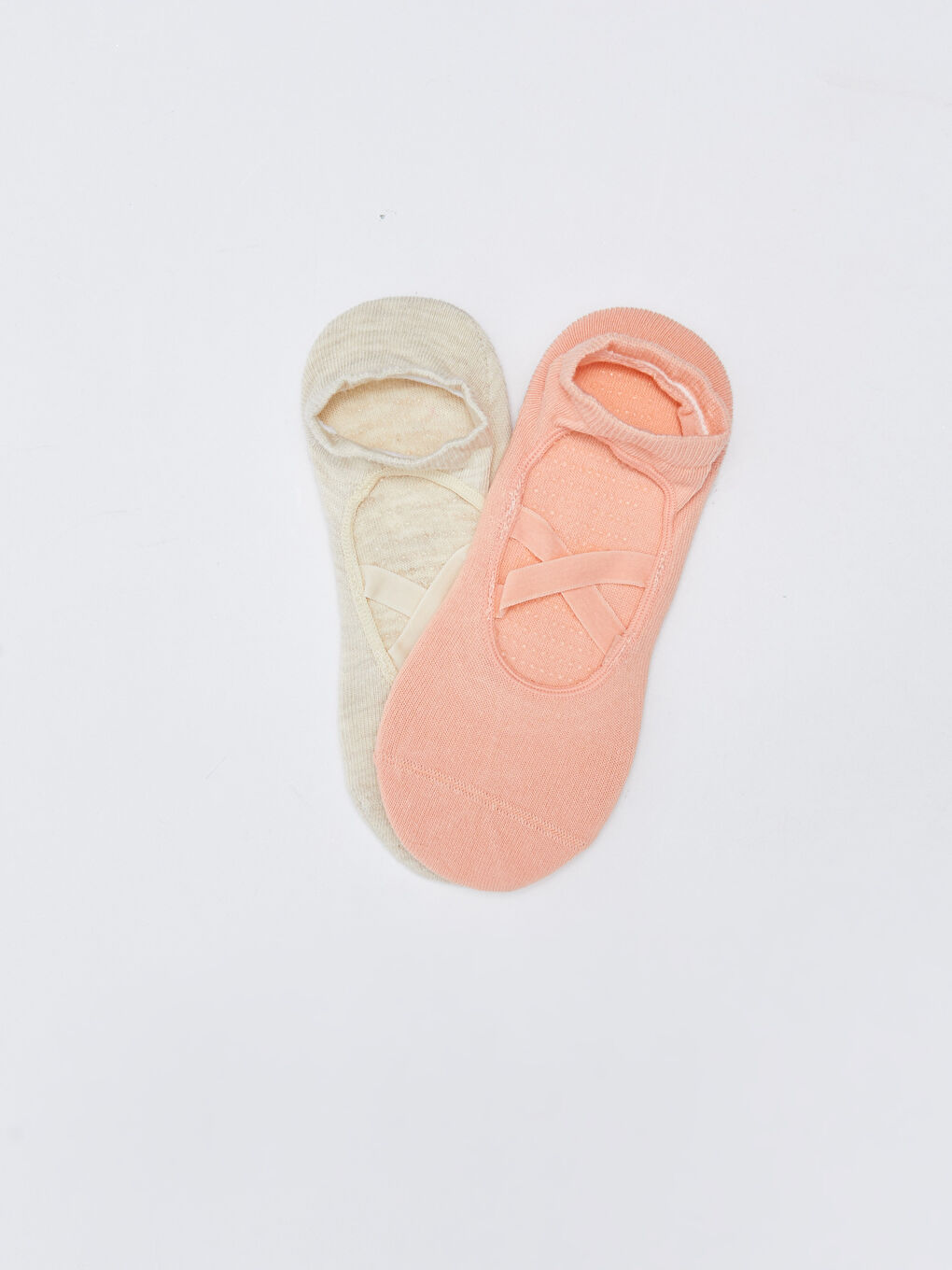 Chaussettes de Yoga et de Pilates pour Femmes avec Semelle Antidérapante Lot de 2