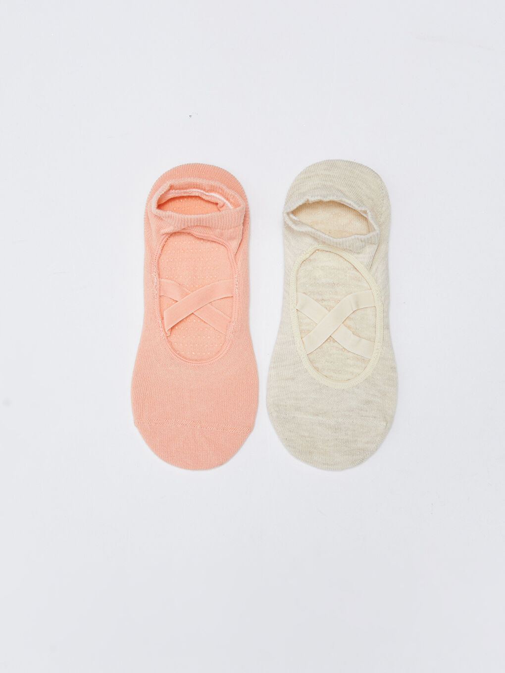 Chaussettes de Yoga et de Pilates pour Femmes avec Semelle Antidérapante Lot de 2-1