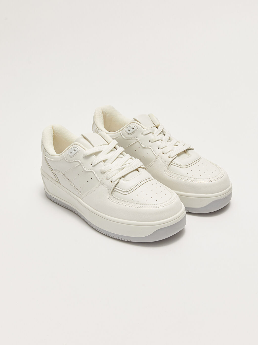 Lace-Up Thick Sole Women's Sport Shoes-4