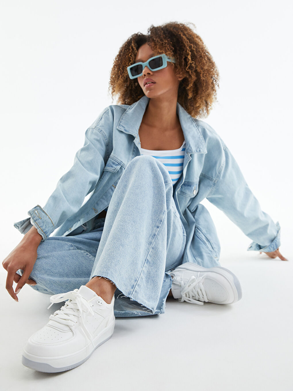 Lace-Up Thick Sole Women's Sport Shoes