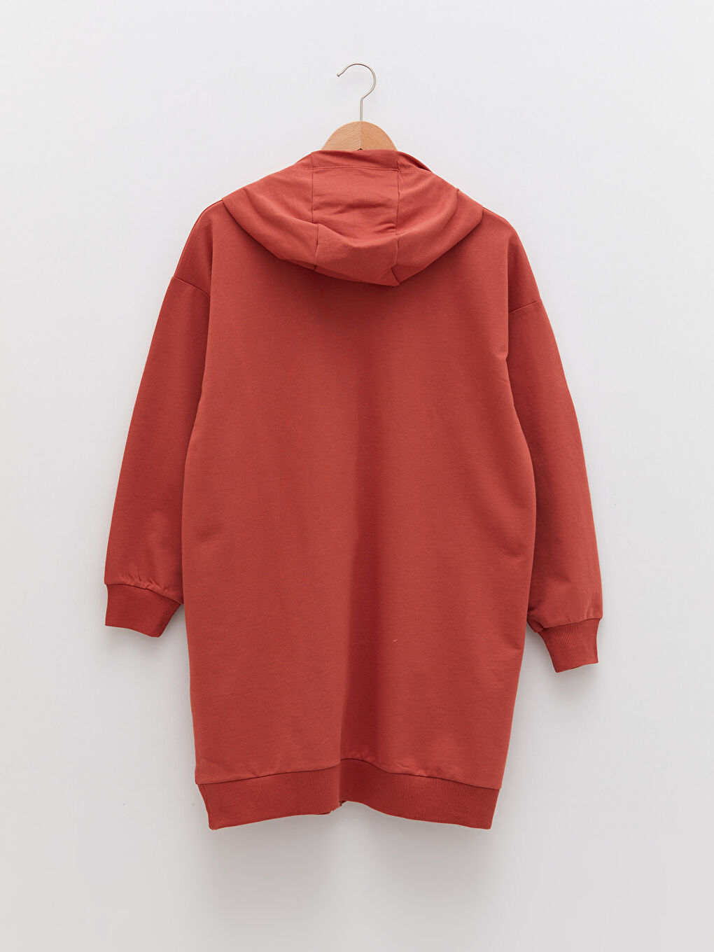 كارديجان رياضي واسع كم طويل مطبوع بحروف بكابوش للسيدات-6