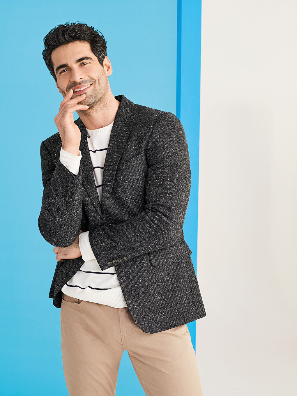 Standart Kalıp Erkek Blazer Ceket