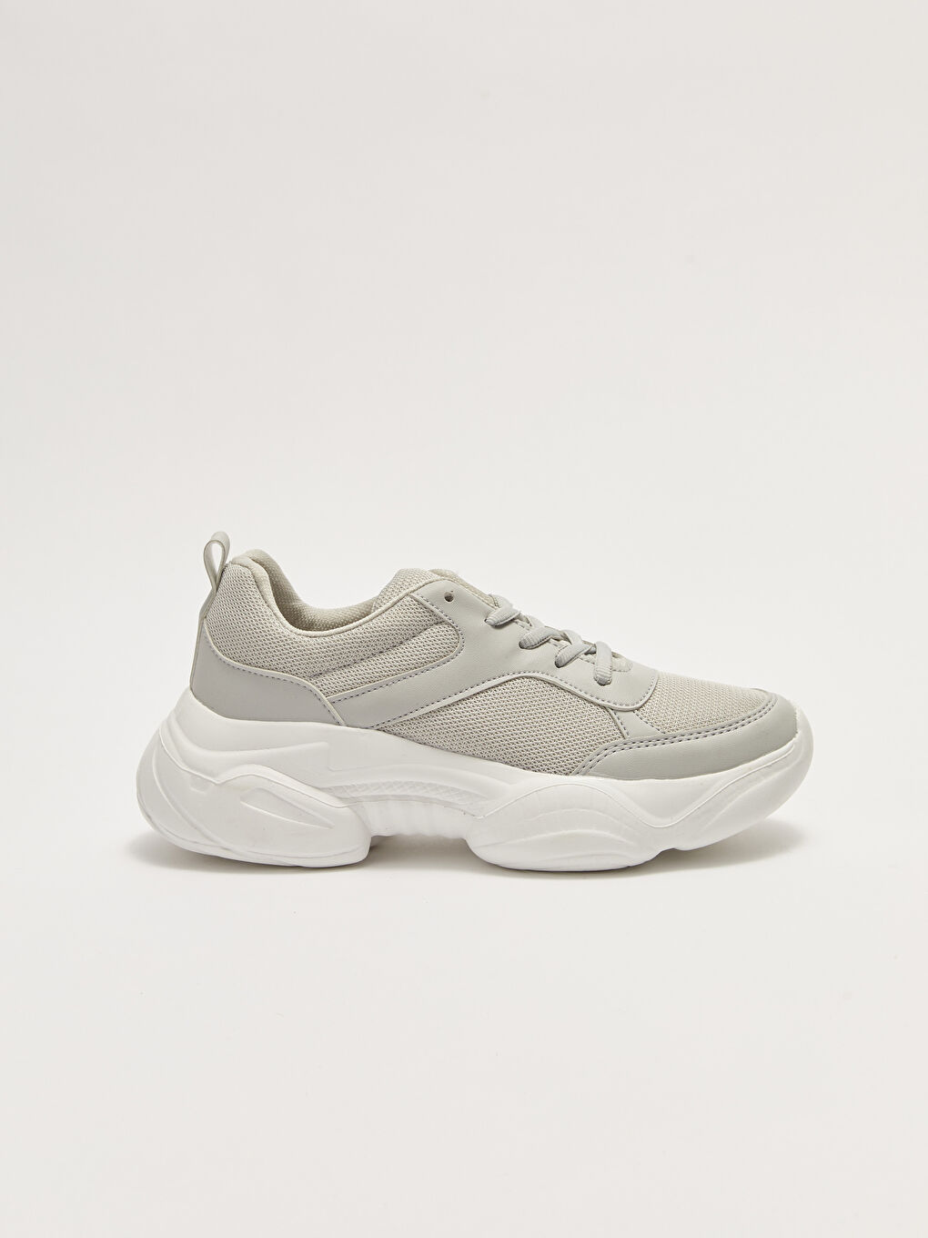 Mesh Detailed Thick Sole Women's Active Sports Shoes-4